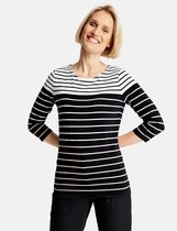 GERRY WEBER Dames Shirt met 3/4-mouwen en strepen