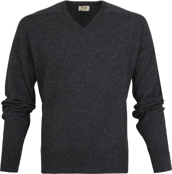 William Lockie - Pull Lambswool Anthracite V - Homme - Taille L - Coupe Regular