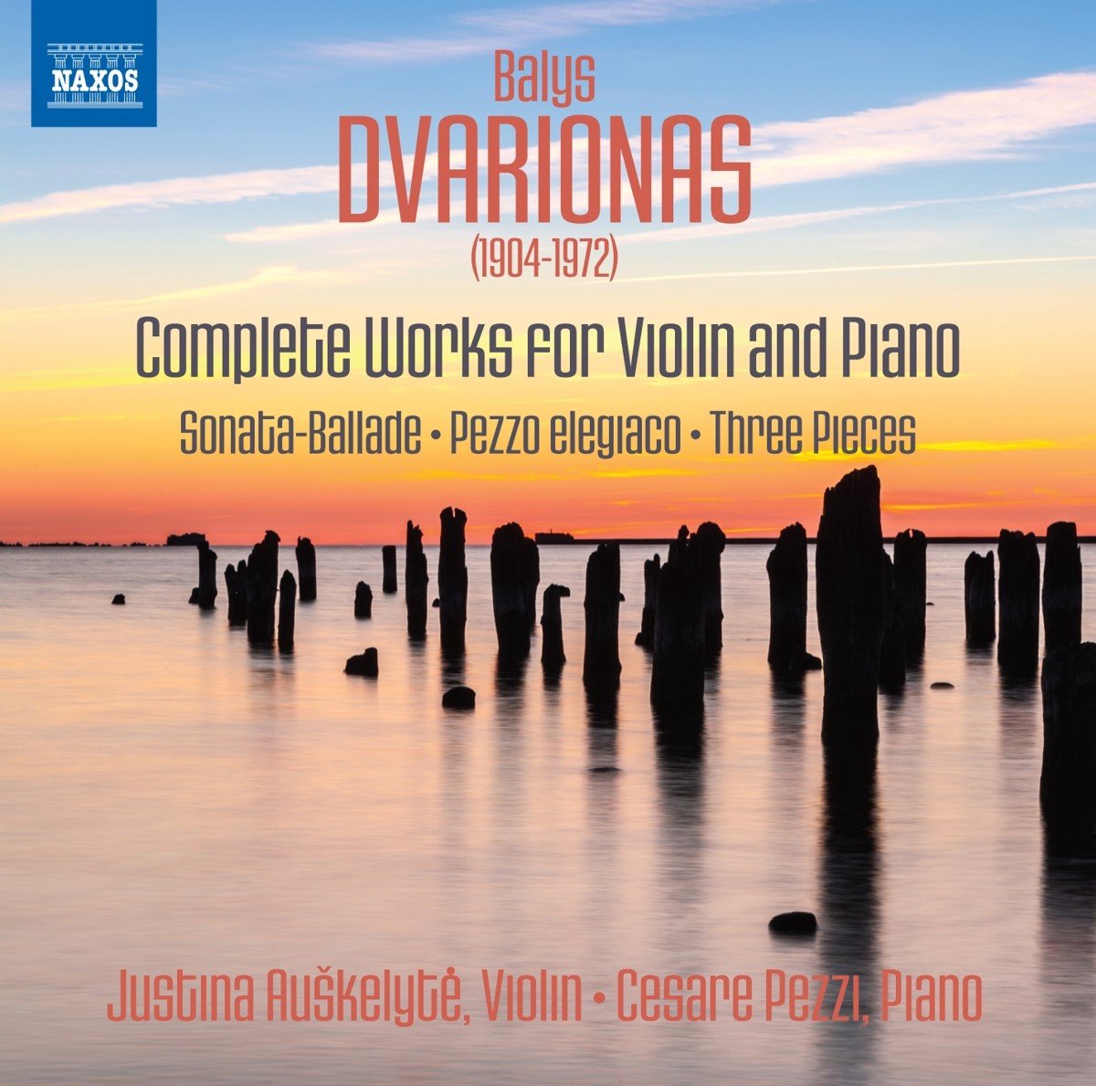 Justina Auskelyte & Cesare Pezzi - Dvarionas: Complete Works For Violin And Piano (CD)