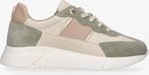 Tango | Yasmine 6-e bone/green/pink sneaker - off white sole | Maat: 37