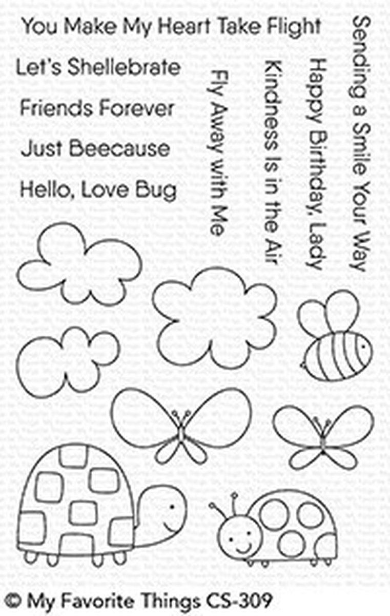 Love Bugs Clear Stamps (CS-309)