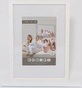 Houten Fotolijst - Profiel M104 - 20 x 20 cm - Wit