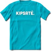 Kipsate - Snack T-Shirt | Grappig Verjaardag Kleding Cadeau | Eten En Snoep Shirt | Dames - Heren - Unisex Tshirt | - Blauw - XL