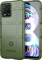 Realme 8 Hoesje - Mobigear - Rugged Shield Serie - TPU Backcover - Groen - Hoesje Geschikt Voor Realme 8