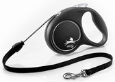 Flexi flexi black design touw s/5m zwart/zilver