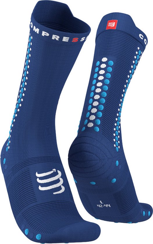 Chaussettes Pro Racing v4. 0 Vélo - Sodalite/ Blue Fluo