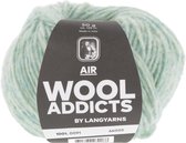 Lang Yarns Wooladdicts Air - kleur licht groen - 50 gram - 125 meter - 84% merino extrafine, 16% Polyamide - naalddikte 5 tot 5.5 mm - breien - haken