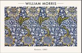 Walljar - William Morris - Kennet - Muurdecoratie - Canvas schilderij