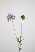 Kunstbloem - Scabiosa - duifkruid - topkwaliteit decoratie - 2 stuks - zijden bloem - lavendel - 71 cm hoog
