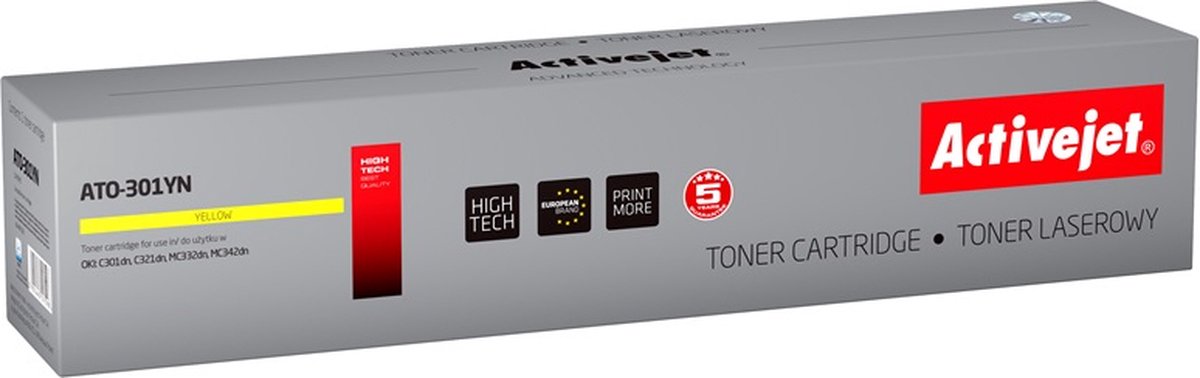 ActiveJet ATO-310CN toner voor OKI-printer; OKI 44469706 Vervanging; Opperste; 2000 pagina's; cyaan.