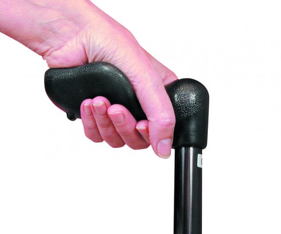 Wandelstok Anatomisch Zwart Links