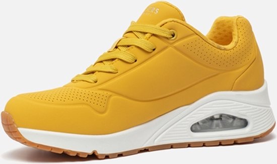 Skechers Uno -Stand On Air Dames Sneakers - Yellow - Maat 36