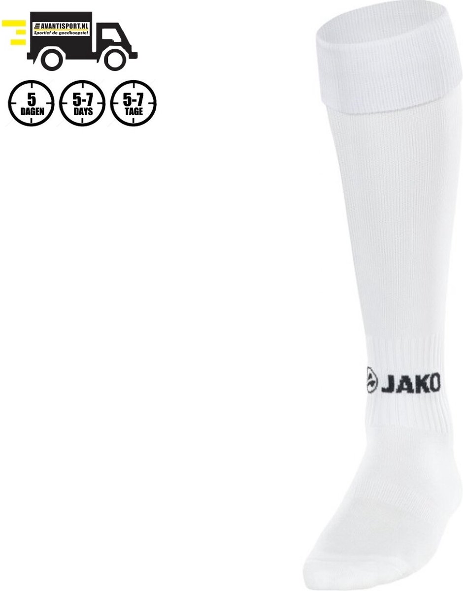 Jako Glasgow 2.0 Kousen - Wit | Maat: 39-42