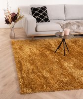 Hoogpolig vloerkleed velours Posh - goud 300x400 cm