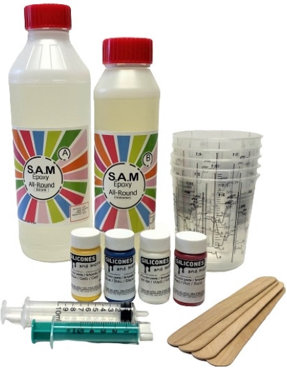 Epoxy Resin Art Kit Set met 1500 gram Epoxy bol
