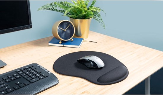 Tapis de souris avec repose-poignet Trust Bigfoot Gel ergonomique noir
