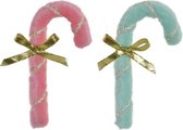 Kerstversiering DKD Home Decor Polyester (2 pcs) (8 x 2 x 16 cm)
