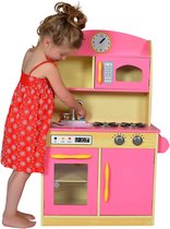 Teamson Kids Houten Speelkeuken - Kinderspeelgoed - Rollenspel Speelgoed - Roze