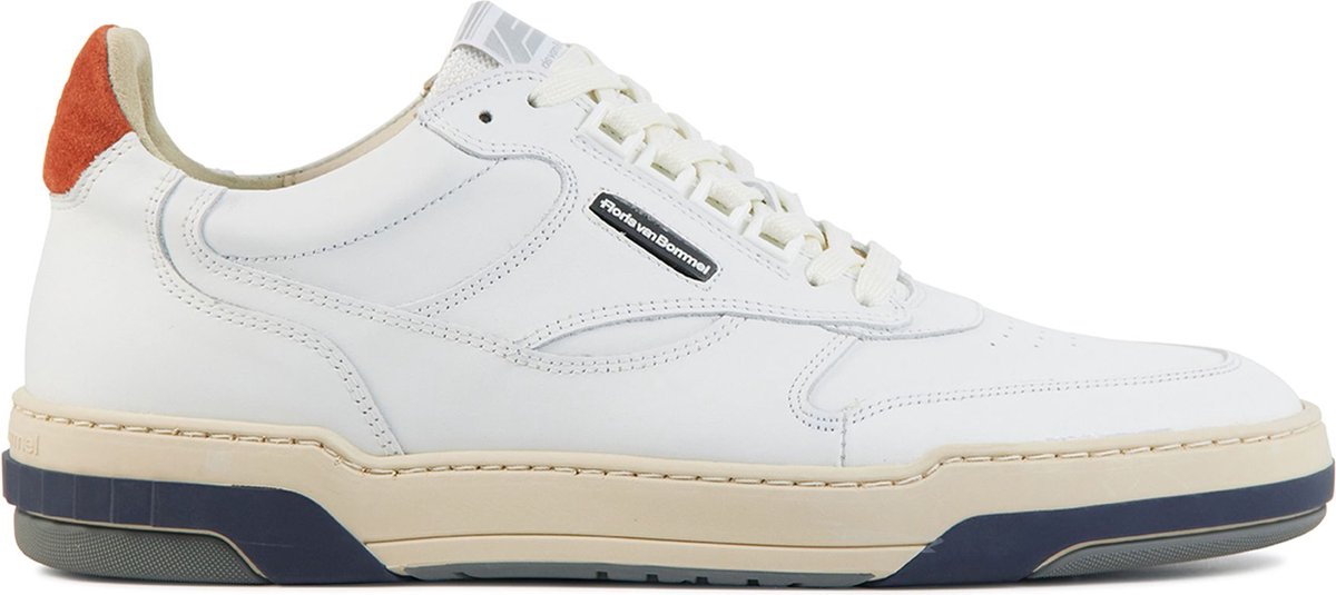 Floris van Bommel Mannen Leren Lage sneakers / Herenschoenen 16344 led - Wit  - | bol.com