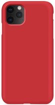 Siliconen Backcover Hoesje iPhone 11 Pro Rood - Telefoonhoesje - Smartphonehoesje - Zonder Screen Protector