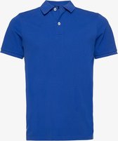 Unsigned heren polo kobalt - Blauw - Maat XXL