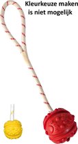 Trixie bal aan touw natuurrubber drijvend assorti 4,5 cm / 35 cm