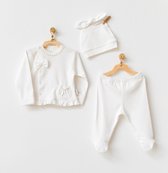 Andywawa Babymeisjes Biologische Newborn Set Natura Wawa - Kraamcadeau - Kraammand - 50/62