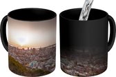 Magische Mok - Foto op Warmte Mok - Zonsondergang bij de stad Kobe in Japan - 350 ML - Uitdeelcadeautjes