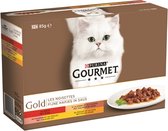 Gourmet Gold Fijne Hapjes - Kattenvoer - 12 x 85 g