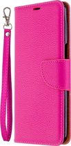 Xiaomi Redmi Note 9S Hoesje - Mobigear - Excellent Serie - Kunstlederen Bookcase - Magenta - Hoesje Geschikt Voor Xiaomi Redmi Note 9S