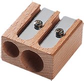 Kangaro puntenslijper - hout - dubbel - voor diverse potloden - K-1775090
