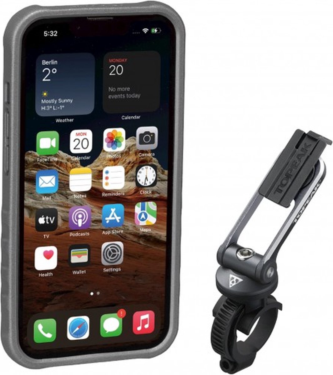 Topeak RideCase geschikt voor iPhone 13 met Bevestiging