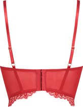 Hunkemöller Dames Lingerie Voorgevormde longline beugel bh Claire  - Rood - maat F85