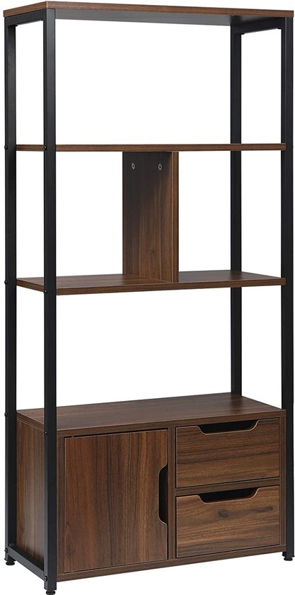 3 Tiers Moderne Industriële Houten Printerstandaard Met Zware Mobiele Rack Wiele