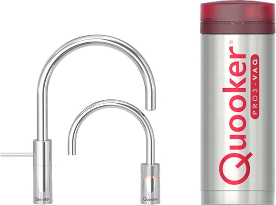 Quooker Pro3-VAQ TWINTAPS Nordic Round Chroom