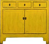 Fine Asianliving Antiek Chinees Dressoir Geel Glanzend B110xD42xH93cm Chinese Meubels Oosterse Kast