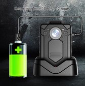 Bol.com Viatel bodycam- Network Camera High Definition With Dock Charger Built-in 3200mAh battery Built-in TF Card Night Vision ... aanbieding