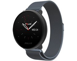 Strap-it Luxe Milanese bandje - geschikt voor Polar Ignite / Ignite 2 / Ignite 3 / Unite / Pacer - space grey
