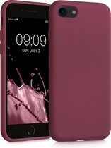 kwmobile telefoonhoesje geschikt voor Apple iPhone SE (2022) / iPhone SE (2020) / iPhone 8 / iPhone 7 - Hoesje voor smartphone - Back cover in bordeaux-violet