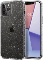 LuxeBass Hoesje geschikt voor iPhone 11 Hoesje - Glitter Siliconen - Zwart