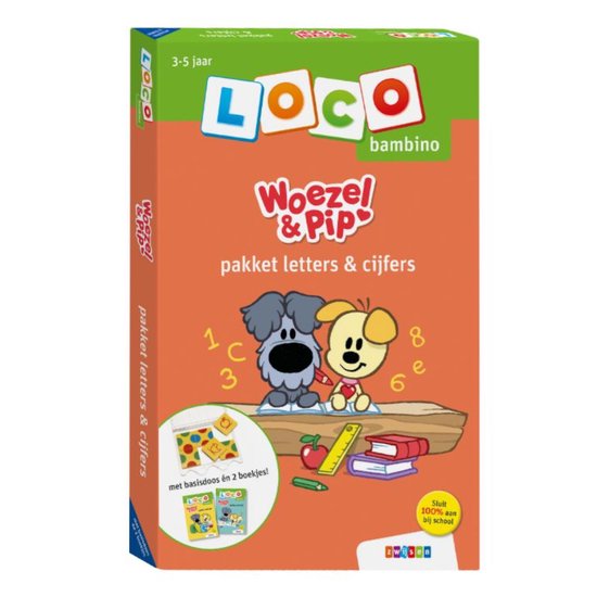 Boek cover Loco Bambino  -   Loco bambino Woezel & Pip pakket letters & cijfers van  (Paperback)