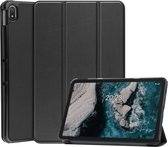 Tablet Hoes geschikt voor de Nokia T20 | Book Case met Standaard | Kunstlederen Beschermhoes | Tri-fold | Zwart
