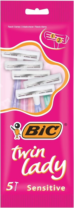 BIC Twin Lady - 5 stuks - Wegwerpscheermesjes