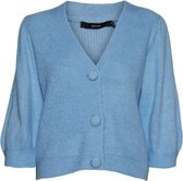 VERO MODA  Lila 2/4 Puff Cardigan Boo BLAUW XL