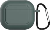 Case Cover geschikt voor geschikt voor Apple Airpods 3 - Siliconen Groen | Watchbands-shop.nl
