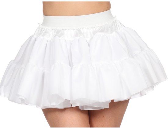 Feestkleding Petticoat wit kort meisje onderrok SOFT Maat 152 | bol.com