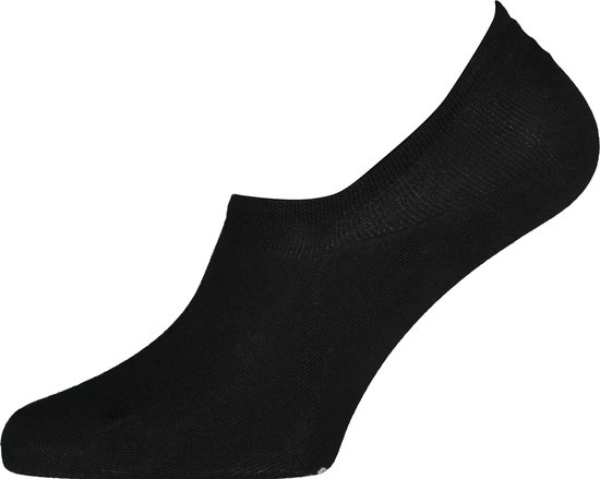 Tommy Hilfiger damessokken Footie (2-pack) - onzichtbare sneakersokken katoen - zwart -  Maat: