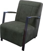 Industriële fauteuil Rosetta | velours Adore Hunter groen 156 | 64 cm breed