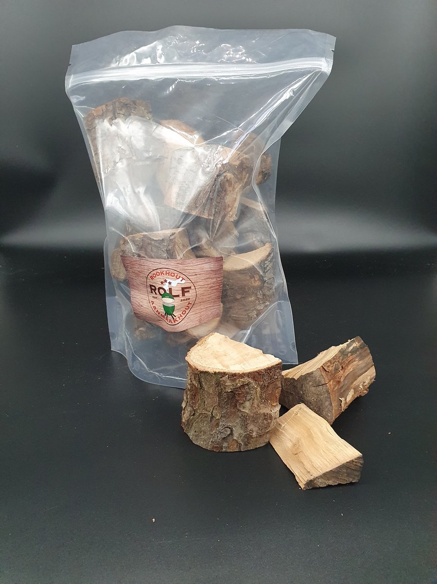 Assortiment xxxl rookhout chunks appel / kers/ eik/beuk/olijf/whisky/rodewijnvat/red cedar
