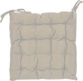 Stoelkussen 40x40x6 cm Beige